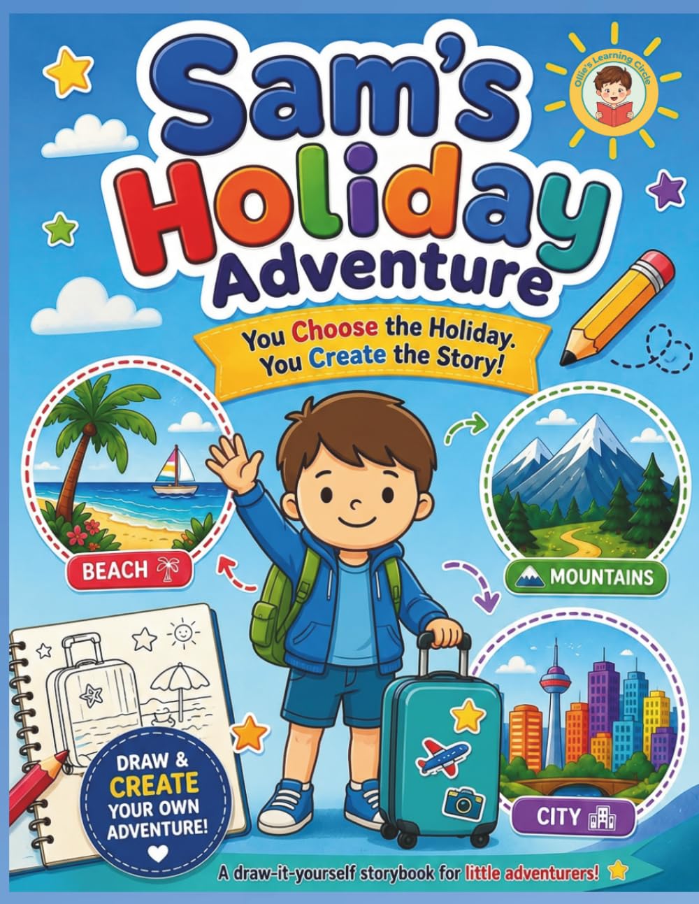Sam’s Holiday Adventure: A Draw-It-Yourself Story for Imaginative Kids