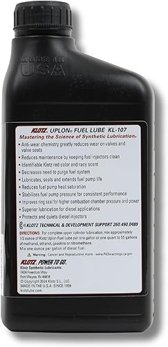 Miniatura 2 de Klotz UpLon Upper Cylinder - Tratamiento de lubricante de combustible de alcohol y gas | TechniPlate Lubricante sintético para motores de 4 tiempos,