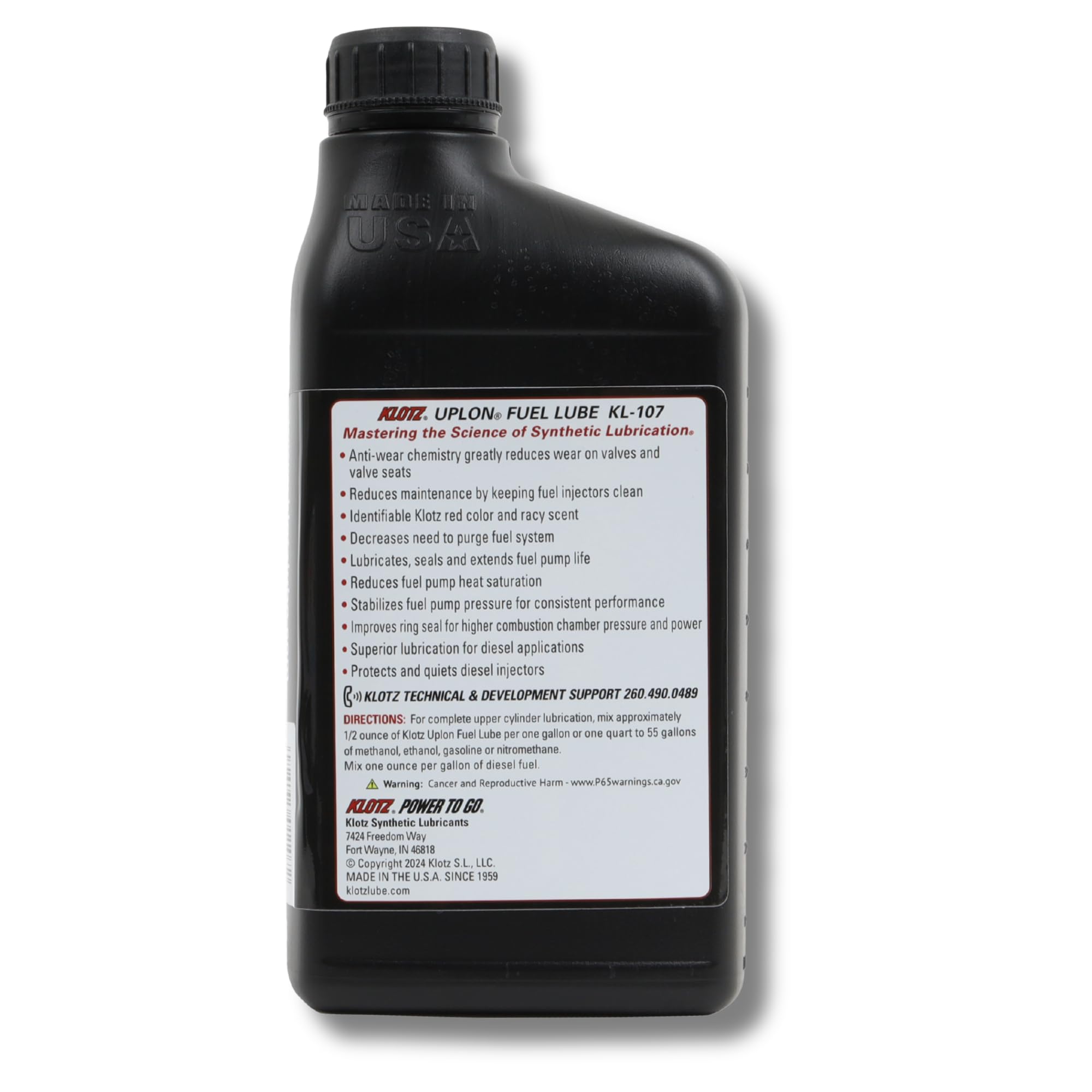 Amazon.com: Klotz UpLon Upper Cylinder Alcohol & Gas Fuel