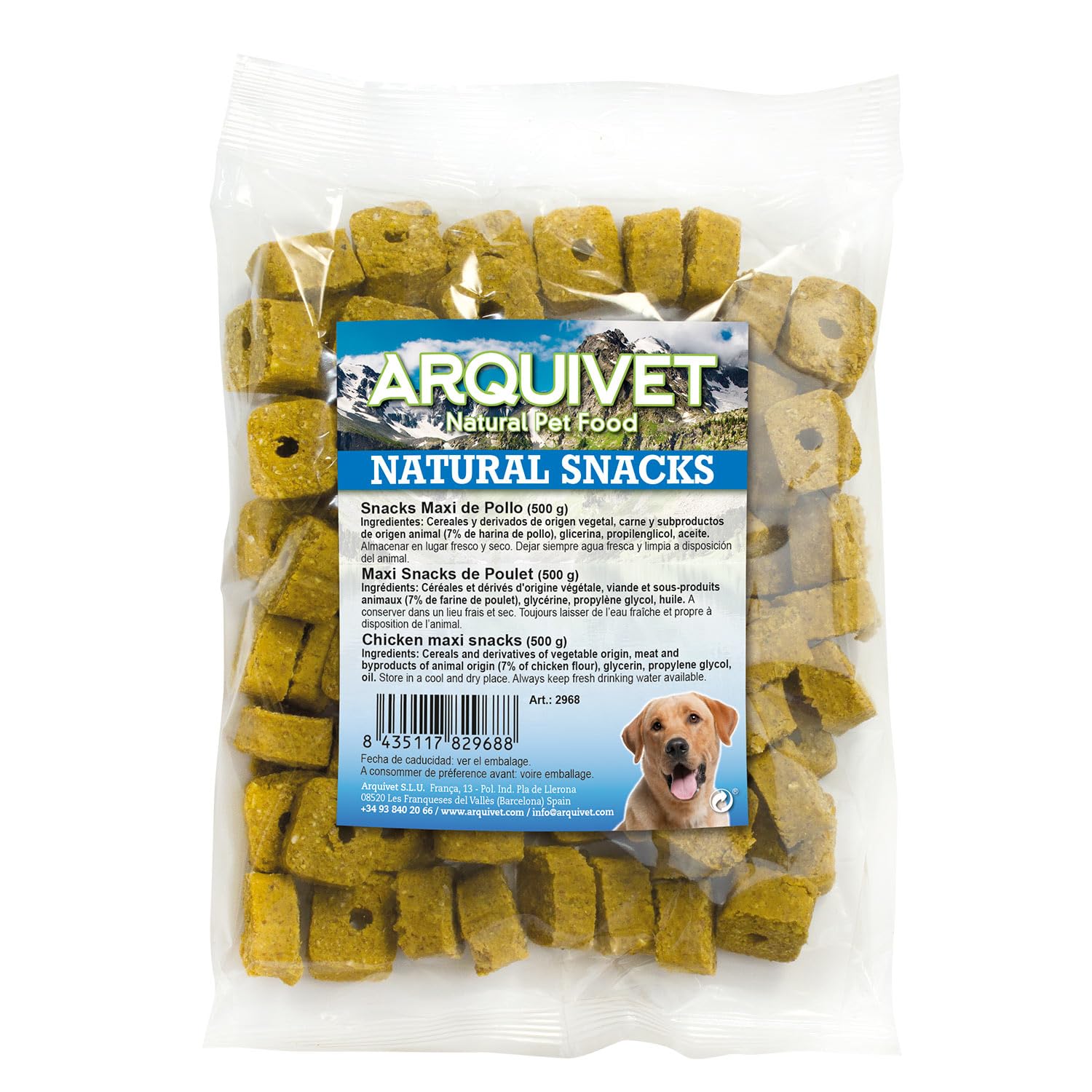 Arquivet Dog Snacks Maxi Chicken 500g - Snacks, treats, treats and rewards for dogs - for training or playing with your pet