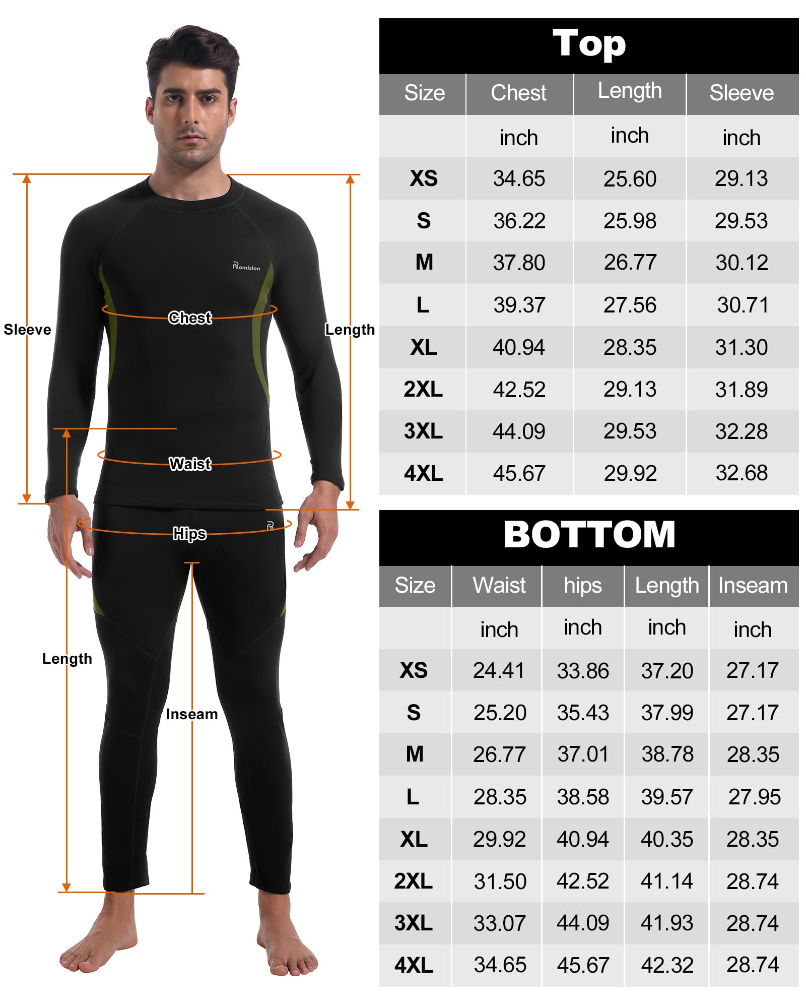 Rómpision 2 Pack De Ropa Interior Térmica para Hombre, Conjunto De Ropa Interior Funcional Suave