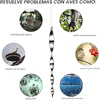 Vista 2 de Varillas de pájaro carpintero para casa, dispositivos reflectantes de pájaros al aire libre, varillas reflectantes para miedo, reflectores
