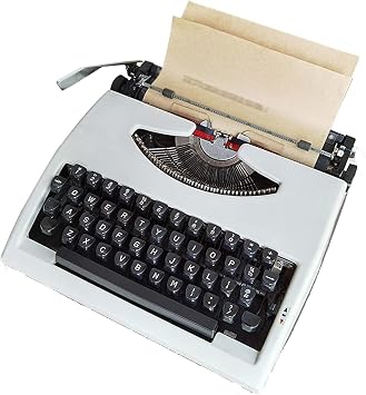 Creative Retro Typewriter,Mechanical English Typewriter,Old Fashioned Typewriter,Nostalgia Portable Retro Manual Typewriter,Old-Fashioned Traditional Portable Manual Typewriter