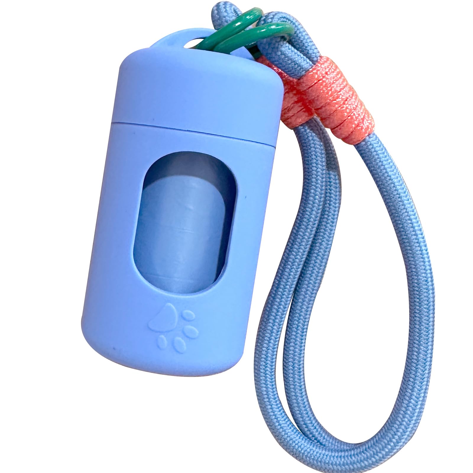 A&H ZIER Poop Bags Holder With Portable Colorful Lanyard, Soft-Touch Dog Waste Bags Dispenser