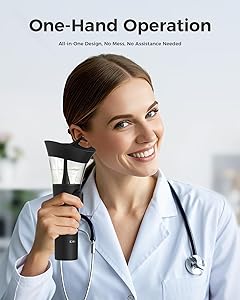 KAUGIC Manual Ear Wax Cleaner  Safe, Comfortable & Easy to Use Seamless One-Hand Operation