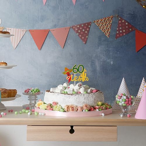 Miniatura 7 de Decoración para pastel de 60 cumpleaños  Taco Bout 60 cumpleaños fiesta de cumpleaños 60 suministros de pastel de chile  Fabulous 60  Decoración