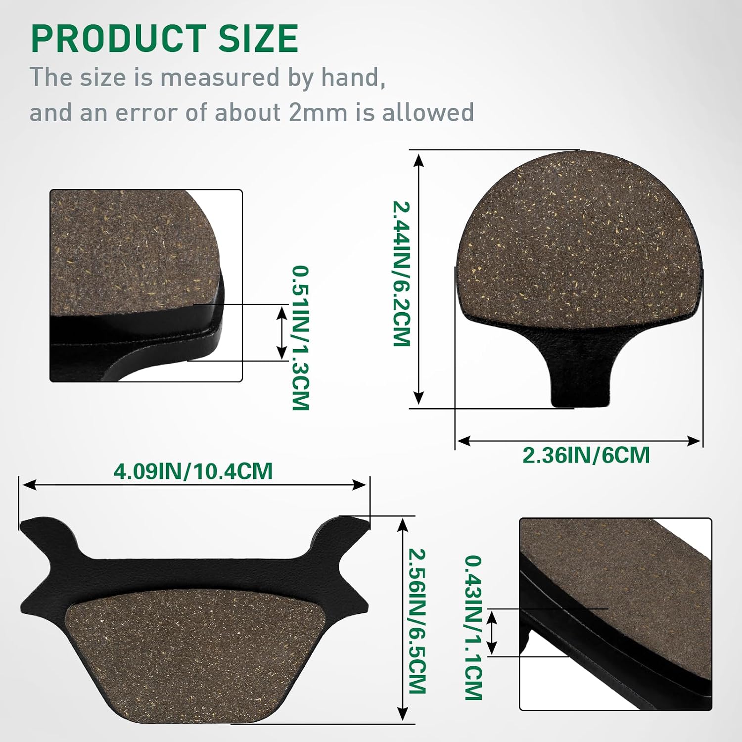Brake Pads Front and Rear for Harley Sportster 883 1200 Heritage Springer Softail Fat Boy Dyna Super Wide Glide Low Rider Sportster Series & Softail Series (All Models) 1988-1999