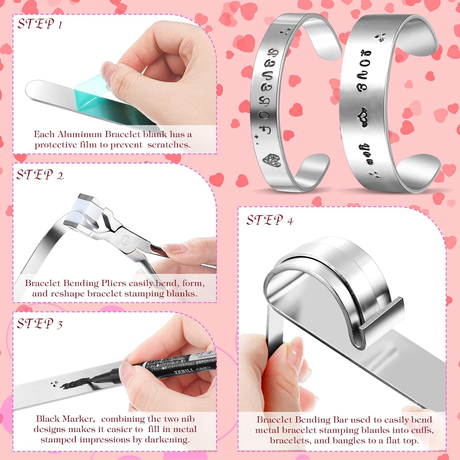 Bending Pliers Metal Ring Stamping Kit ImpressArt Metal Ring