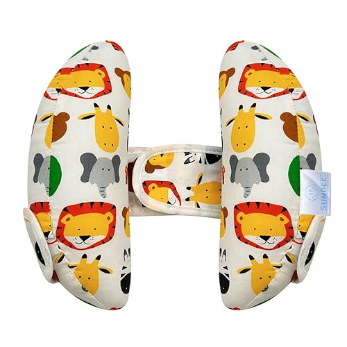 Soporte para el cuello de la cabeza del asiento de coche para bebé, inserto de seguridad ajustable para cochecito de bebé, cojín para reposacabezas