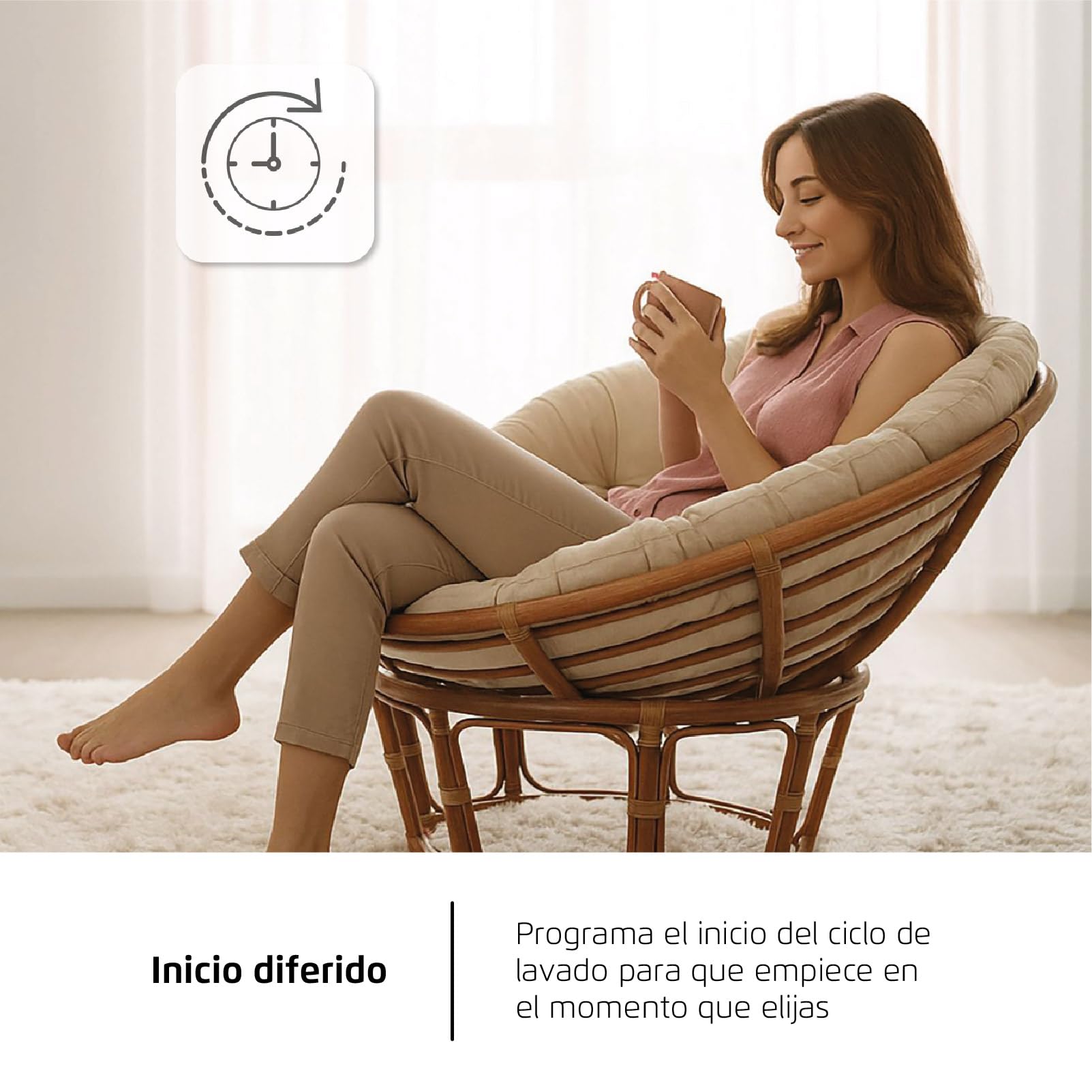Corberó - Lavadora Secadora 2 en 1| CLSW805DG | 8 Kg / 5 Kg Secado | 1200 rpm | Motor Inverter | 16 Programas | Programa Antialérgico y Opción Vapor | Aclarado Extra | Clase A-20%| Gris