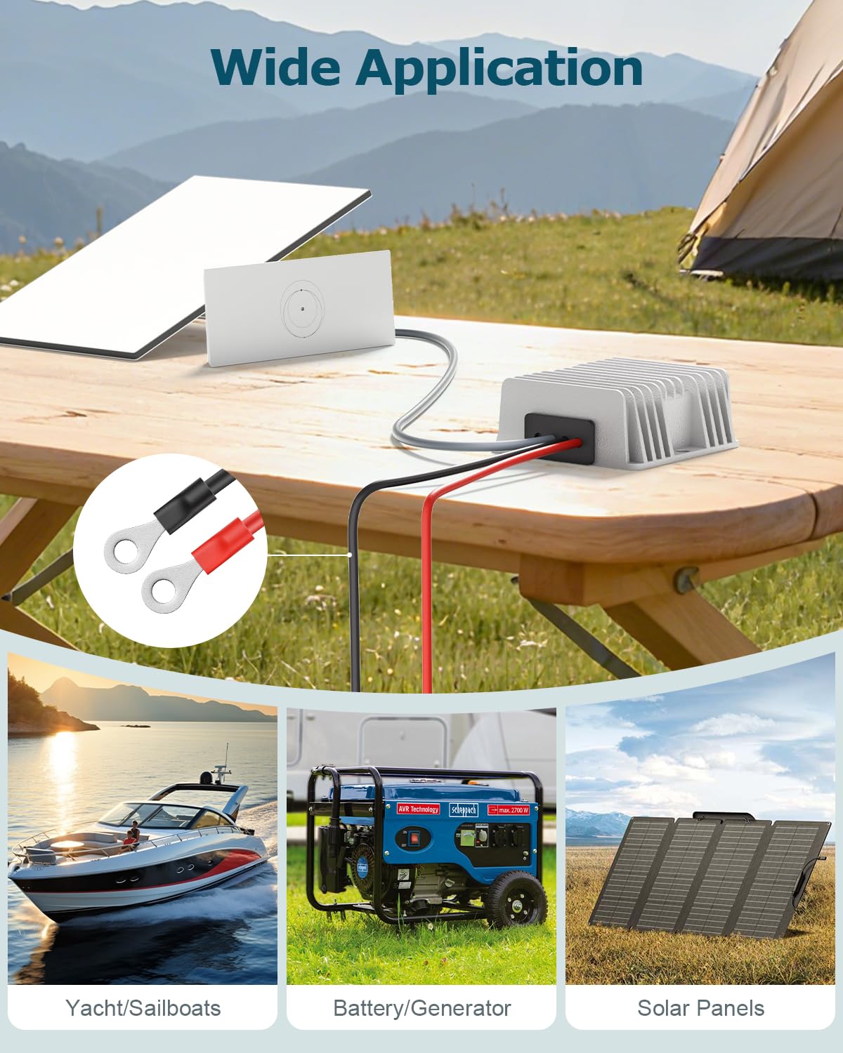 Starlink Gen 3 kabel zasilający 12 V do 57 V 4,5 A Zestaw do konwersji do Starlink Gen 3 Zasilacz 12 V z wtyczką DC, wodoodporny konwerter upadku
