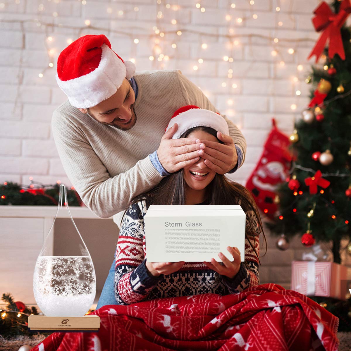 Storm Glass Weather Predictor Snow Globes for Adults Galileo Thermometer Indoor Creative Forecast Nordic Style Decorative