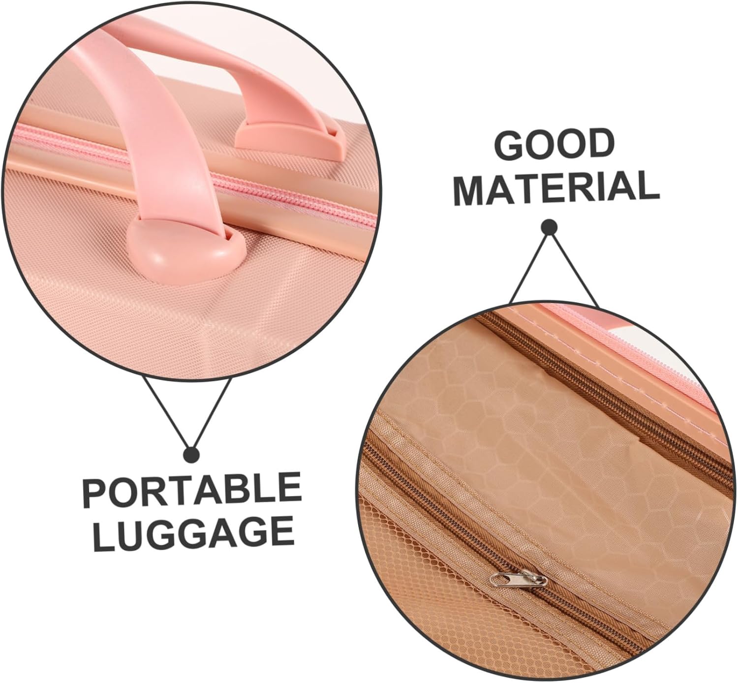 BESPORTBLE Portable Makeup Suitcase Lightweight Hard Makeup Organizer for Women Travel Cosmetic Case with Spacious Interior and Comfortable Grip Handle for Trips