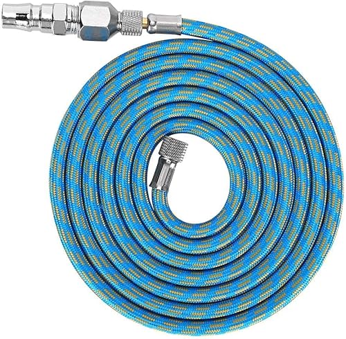 Manguera de aire trenzada, manguera de aerógrafo de 6.0 ft/6.0 pies, pistola de pulverización de nailon, manguera de compresor de aire, 1/8 pulgadas