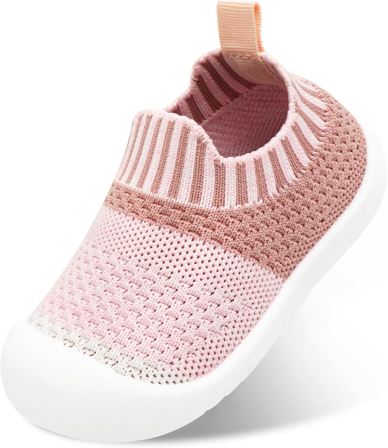 Baby Shoes Boys Girls First Walking Shoes Kids Lightweight Breathable Toddler Slip On Indoor Floor Slipper Cotton Mesh Sneakers