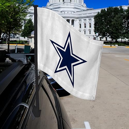 Miniatura 145 de Rico Industries NFL - Bandera de doble cara para automóvil, accesorio para auto B07NHSRDX2