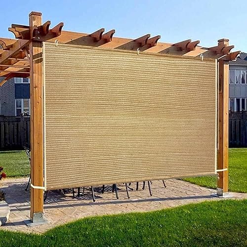 Shatex Easy2Hang - Persiana exterior, 4 x 6 pies, trigo