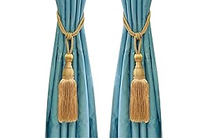 Exquisite Gold Tassel Curtain Tiebacks for a Touch of Opulence