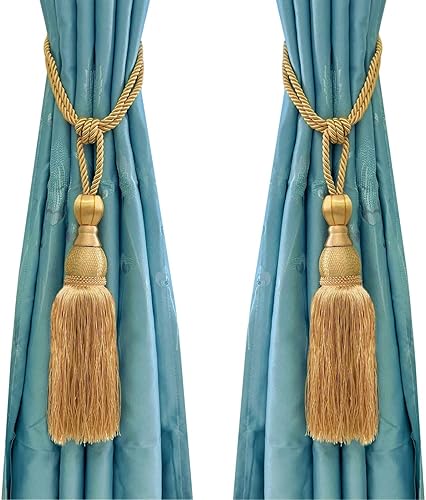 Venta de maravillosas cortinas de sujeción para cortinas para el hogar, accesorios de cierre de hebilla trenzada decorativa para ventana, borlas de