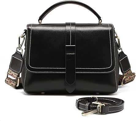 imeetu Crossbody Bags for Women, Leather Shoulder Bag, Top Handle Satchel Purses with 2 Adjustable Straps | Waterproof