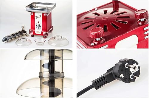 Miniatura 6 de XIONGGG 3 niveles fuente de chocolate fondue mini cascada de chocolate bonita máquina de fusión para el hogar, cumpleaños, boda y Navidad