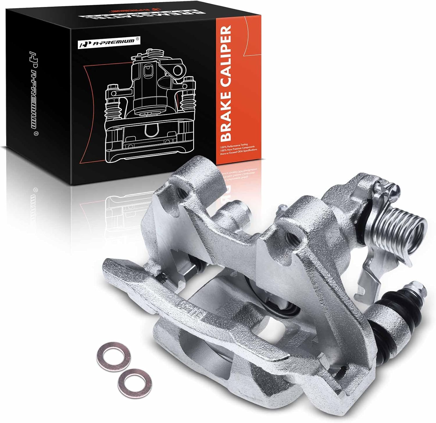 A-Premium Disc Brake Caliper Assembly with Bracket Compatible with Select Buick, Oldsmobile & Pontiac Models - LeSabre, Park Avenue, Aurora, Bonneville - Rear Left Driver Side