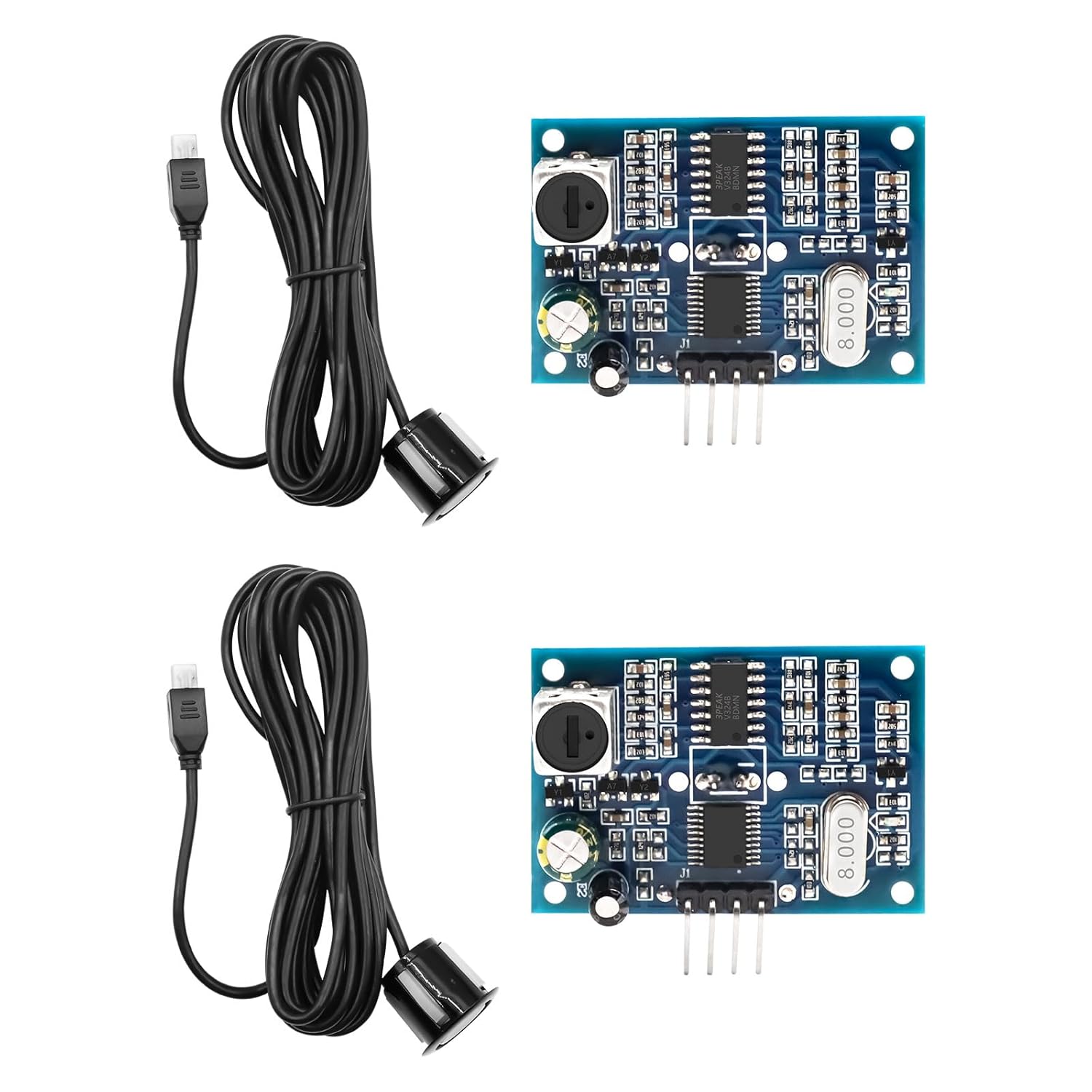 APKLVSR 2PCS JSN-SR04T Integrated ultrasonic ranging Module, JSN-SR04T ...