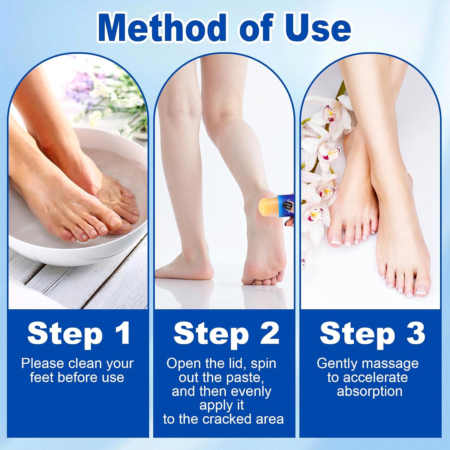 2Pcs Crack Feet Prevention Stick, Remove Dead Skin | Soften Dry Skin, Deep Moisturizing Foot Balm Care, Portable Cracked Heel Stick for Dry and Cracked Feet