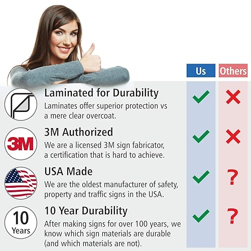 Miniatura 5 de SmartSign Letrero de metal de 18 x 12 pulgadas, límite de velocidad de 25 pulgadas, aluminio de 63 mil, material reflectante laminado de grado de