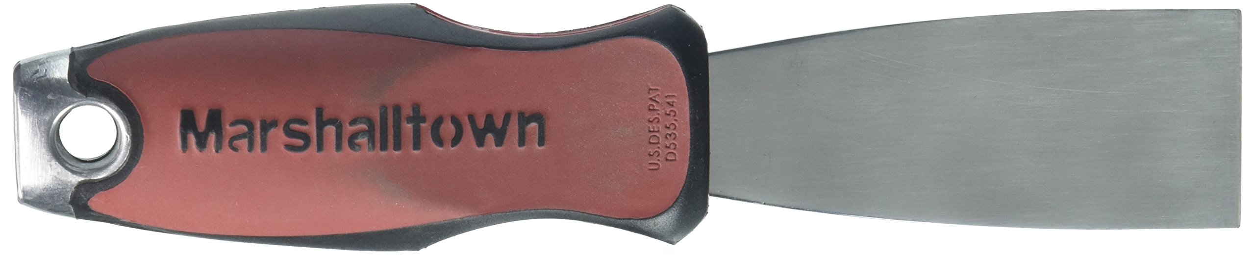 MARSHALLTOWN DuraSoft Handle Putty & Joint Knives, Flex Putty Knife, Flex Handle w/Empact End, 38mm Length, High Carbon Steel, PK877D