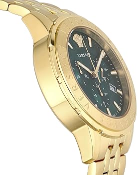 Amazon.co.jp: [ヴェルサーチ] 腕時計 CHRONO SIGNATURE グリーン 文字