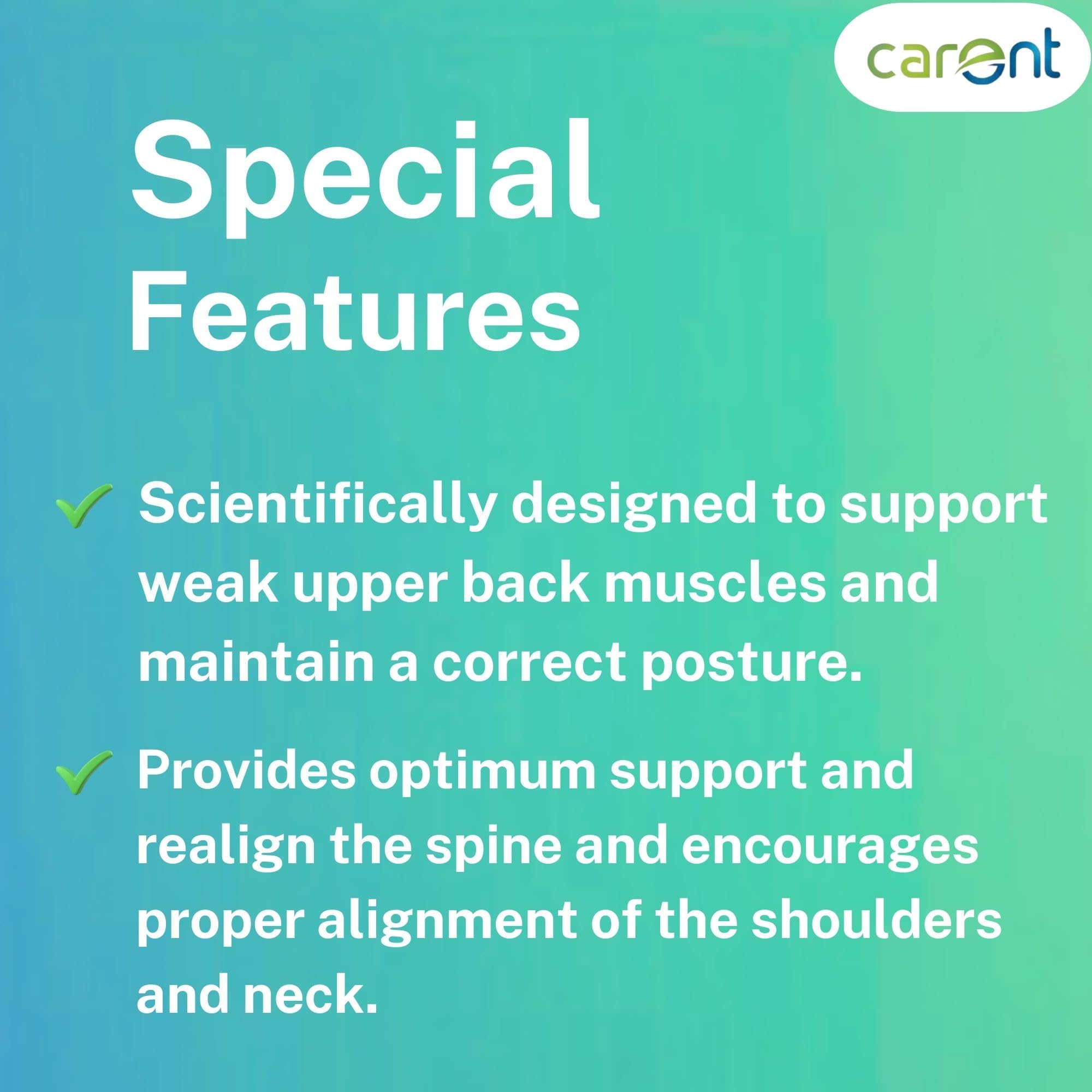 Carent Posture Corrector β Adjustable Back and Shoulder Brace for Spine Alignment Posture Improvement and Upper Back Support (Unisex) (XL) 3