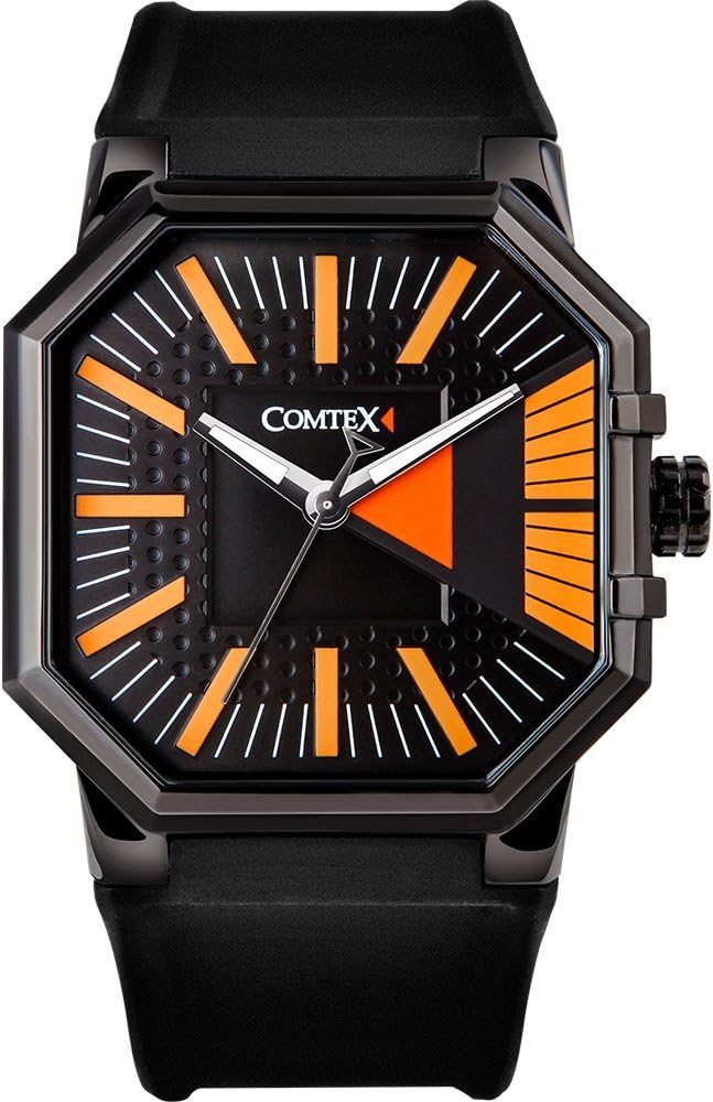 Men’s Watches Black Silicone Band Quartz Analogue Sports Watches for Men Fashion Water Resistant