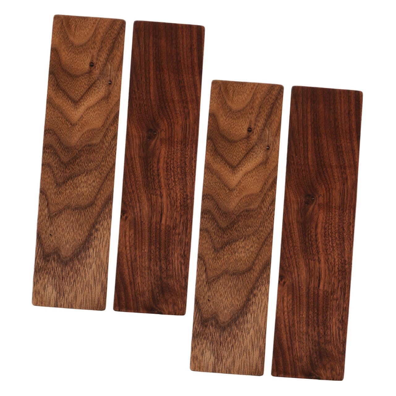 HAWILLOSCH Strong Walnut Lumber Boards 4pcs Wood Carving Planks Unfinished Wood for Crafts DIY Projects