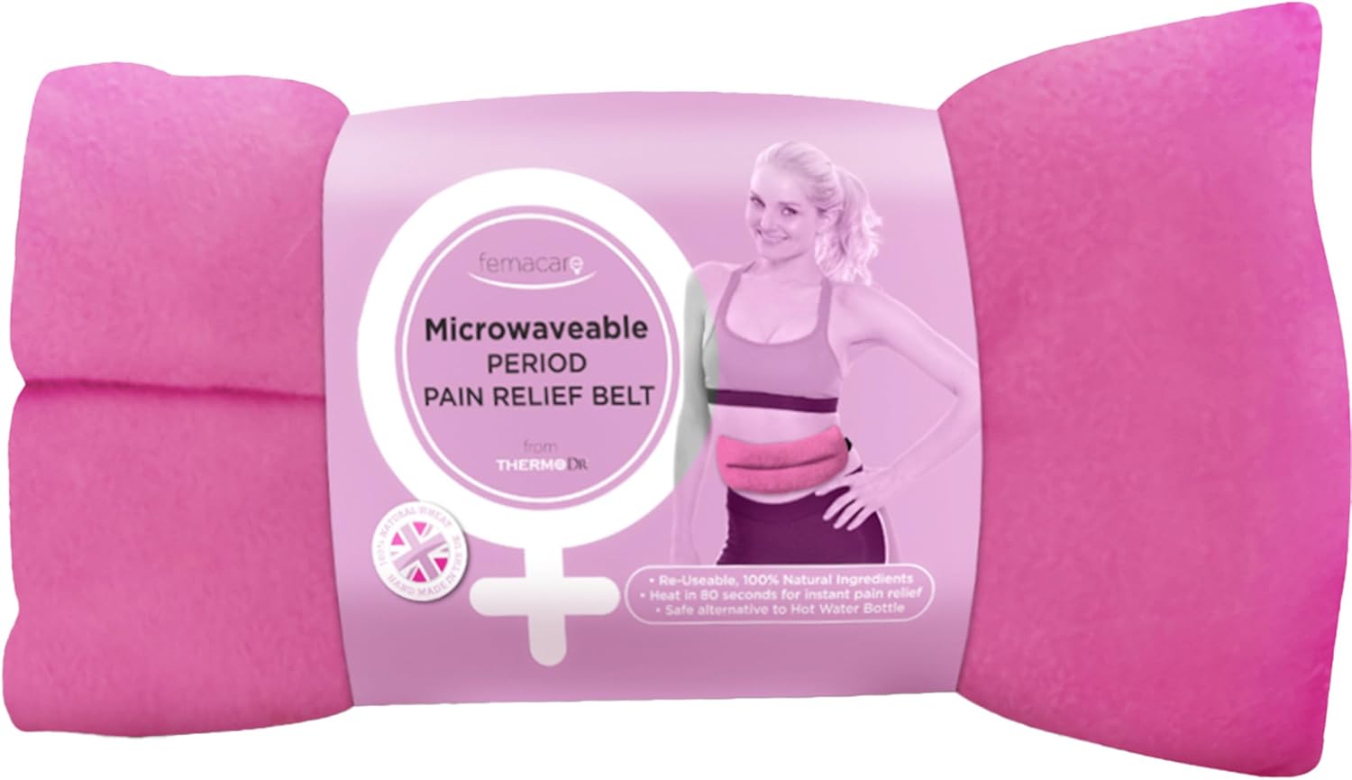 Wheat Bags Microwavable Heat Pack Belt Femacare Soft Fleece Period