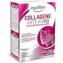 Equilibra, Collagene Anti-Aging, Collagene Idrolizzato VERISOL®, 14 Stick Monodose, 5000 mg Collagene per Dose, con Acido Ialuronico, Coenzima Q10, Migliora l’Aspetto della Pelle, Riduce le Rughe