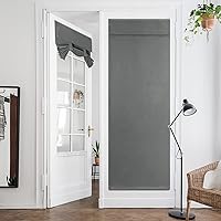 Vista 63 de HOMEIDEAS Cortinas opacas de aula para puerta delantera, cubierta de ventana de puerta de aula, persianas de privacidad con aislamiento térmico