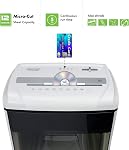 Aurora AU1285MD Compact Desktop-Style High Security 12-Sheet Micro-Cut Paper and CD/Credit Card/Junk Mail Pullout Basket Shredder, White/Black