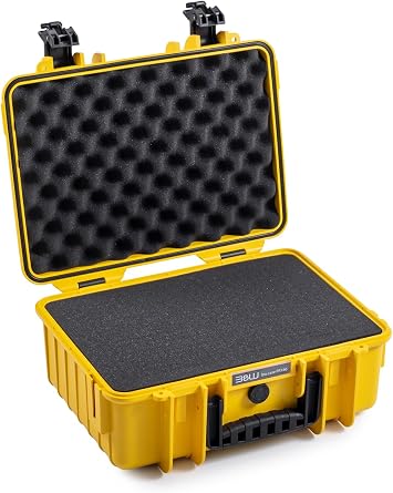 B&W International 4000/Y/SI 4000 Outdoor Case with SI Foam Durable Type, Yellow