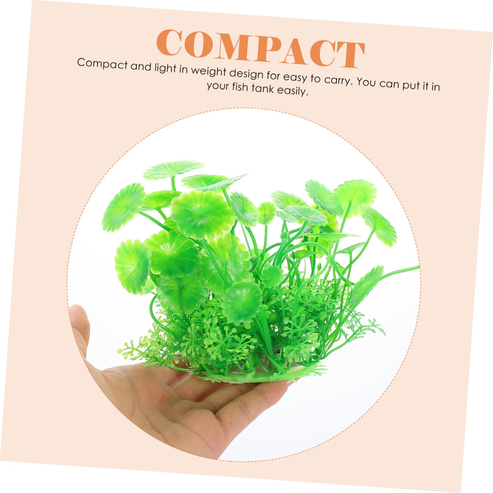 Toddmomy 2ensembles Set De Plantes Aquatiques Artificielles pour Aquarium Décorations De Réservoir De Poissons Faux Plantes De Rocaille Naturelle Et Végétation