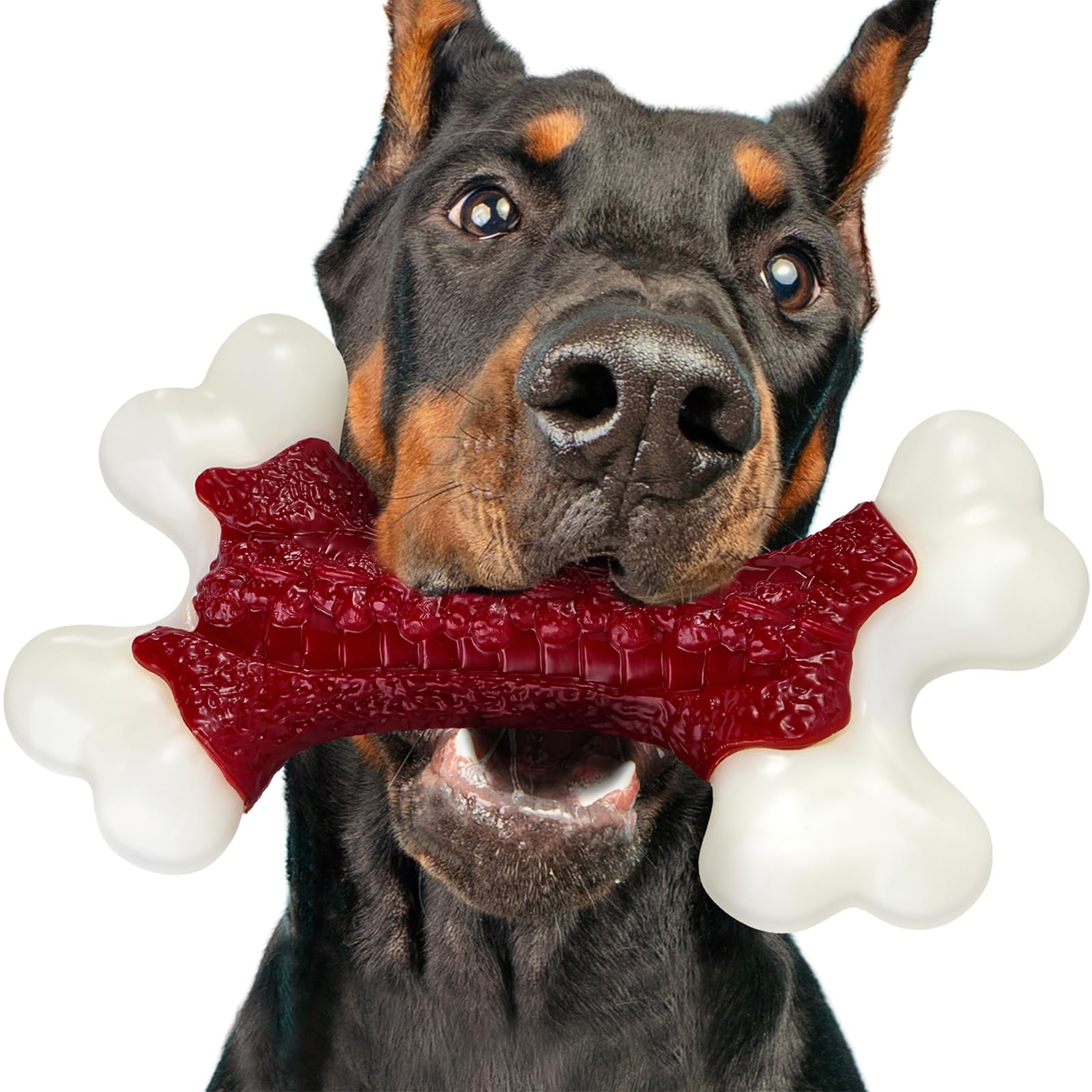 Kseroo Tough Dog Toys, Large Breed Chew Toys, Aggressive Chewers, Durable Nylon, Extreme Indestructible