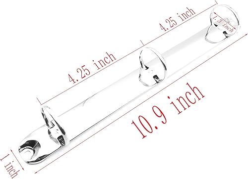 Miniatura 2 de Shuokecrafts Mecanismo de carpeta de 3 anillos O de metal, 2 piezas, 1 pulgada  1.024 in de ancho de base, kit de repuesto para planificadores de