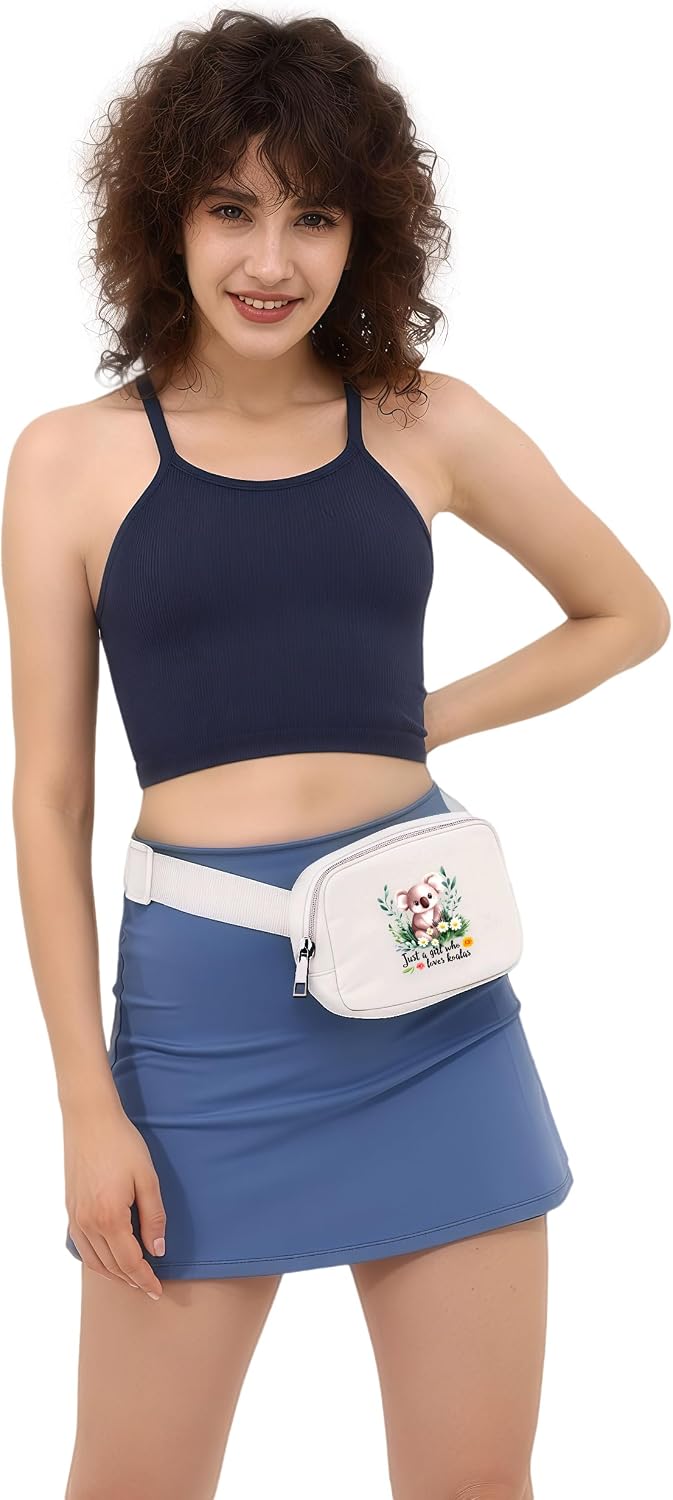 Koala Mini Belt Bag for Teens Girls Kids for Workout Running Traveling Hiking, Koala Lovers Gift Items Things Decor Merch, Fanny Pack, Waist Packs, Crossbody Bags with Adjustable Strap! image 5