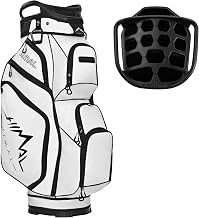 uniHimal Lightweight Golf Cart Bag with 14-Way Full-Length Divider Top | Golf Bag for Men with Cooler Pocket, Handles and Rain Cover