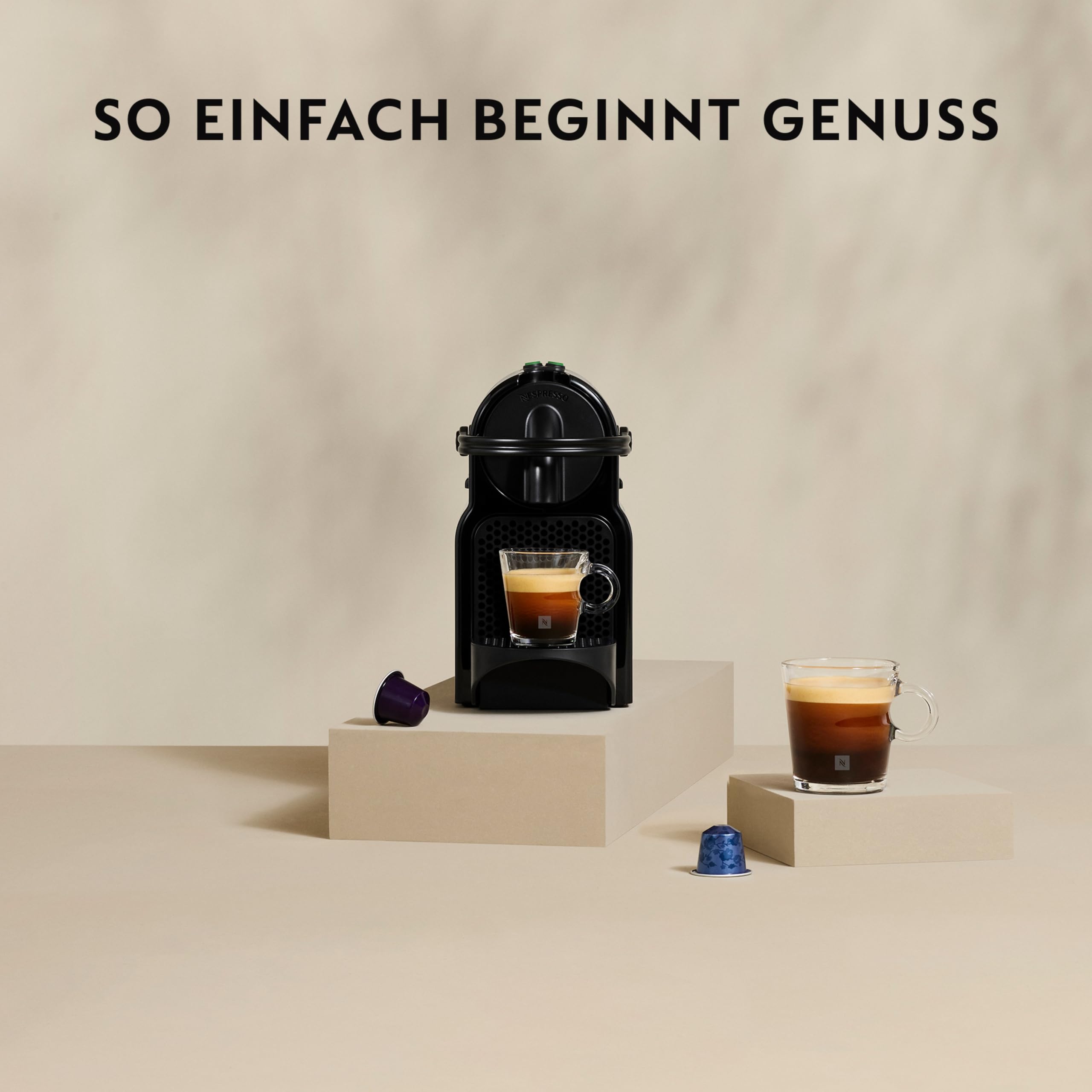 De Longhi Nespresso Inissia EN 80.B Kaffeemaschine 19 bar Schwarz