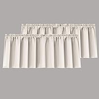 Vista 14 de Cortinas con cenefa beige de Mrs.Naturall para ventanas de 36x16 pulgadas de largo