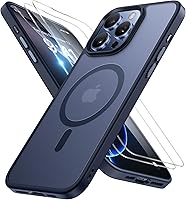 Vista 31 de Miracase - Funda magnética para iPhone 13 de 6.1 pulgadas (compatible con MagSafe) (con 2 protectores de pantalla), protección de grado militar