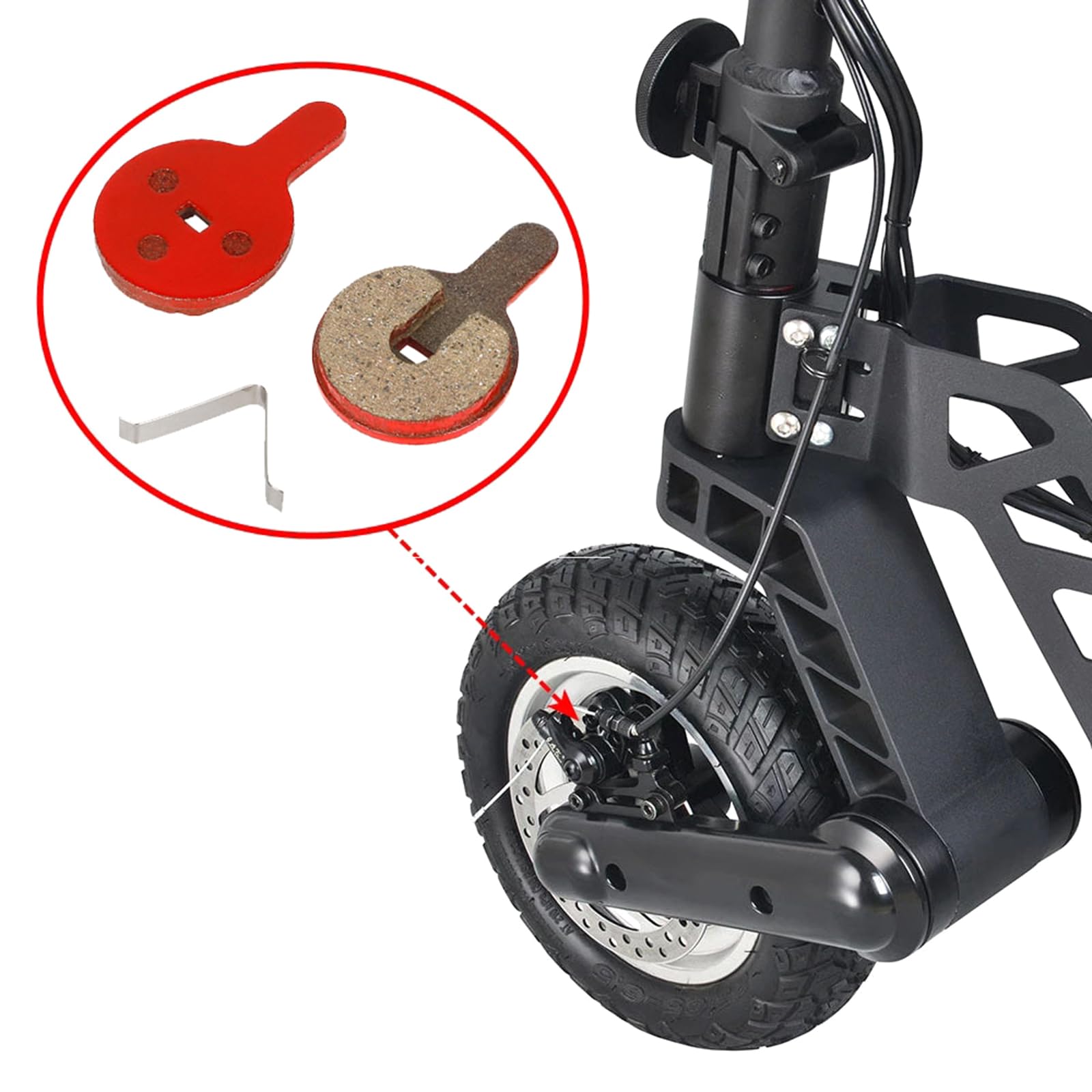 30/50 pares de pastillas de freno semimetálicas de bajo ruido para bicicletas de montaña, piezas de reparación universales