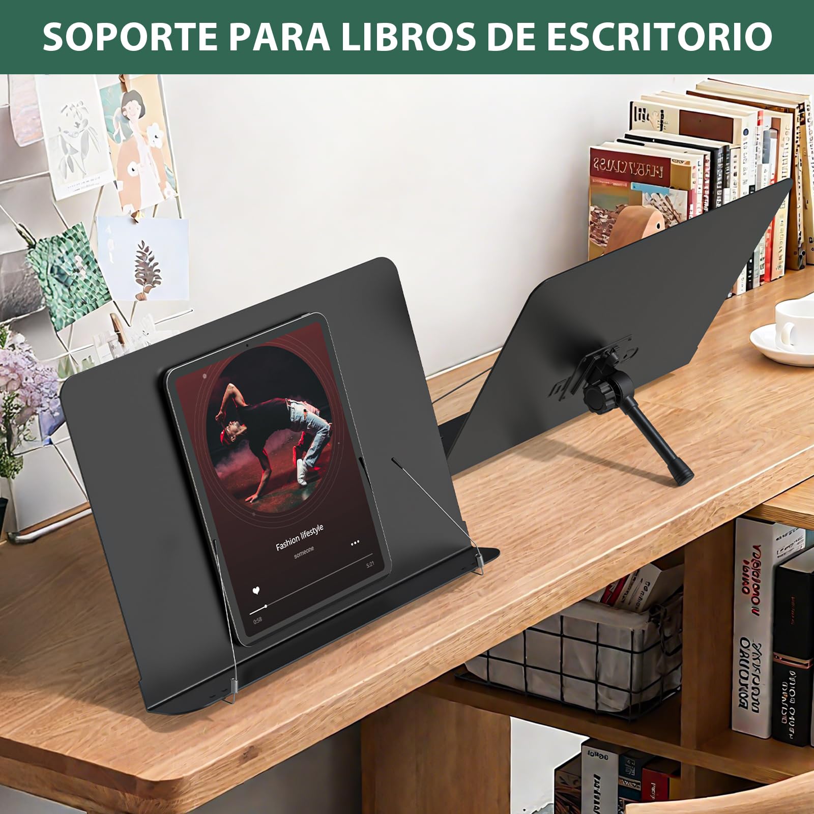 GLEAM Atril Musical Soporte de música - Soporte de proyector para ordenador portátil con bolsa de transporte