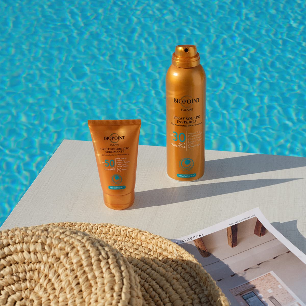 Biopoint Solaire mleko do opalania do twarzy Sublimator SPF 50, z akceleratorem opalania, 50 ml